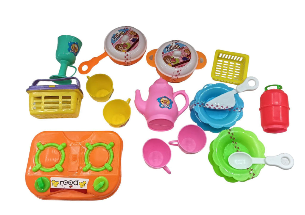 JoyMates Khana Khazana 20 Pieces kitchen set For Kids.