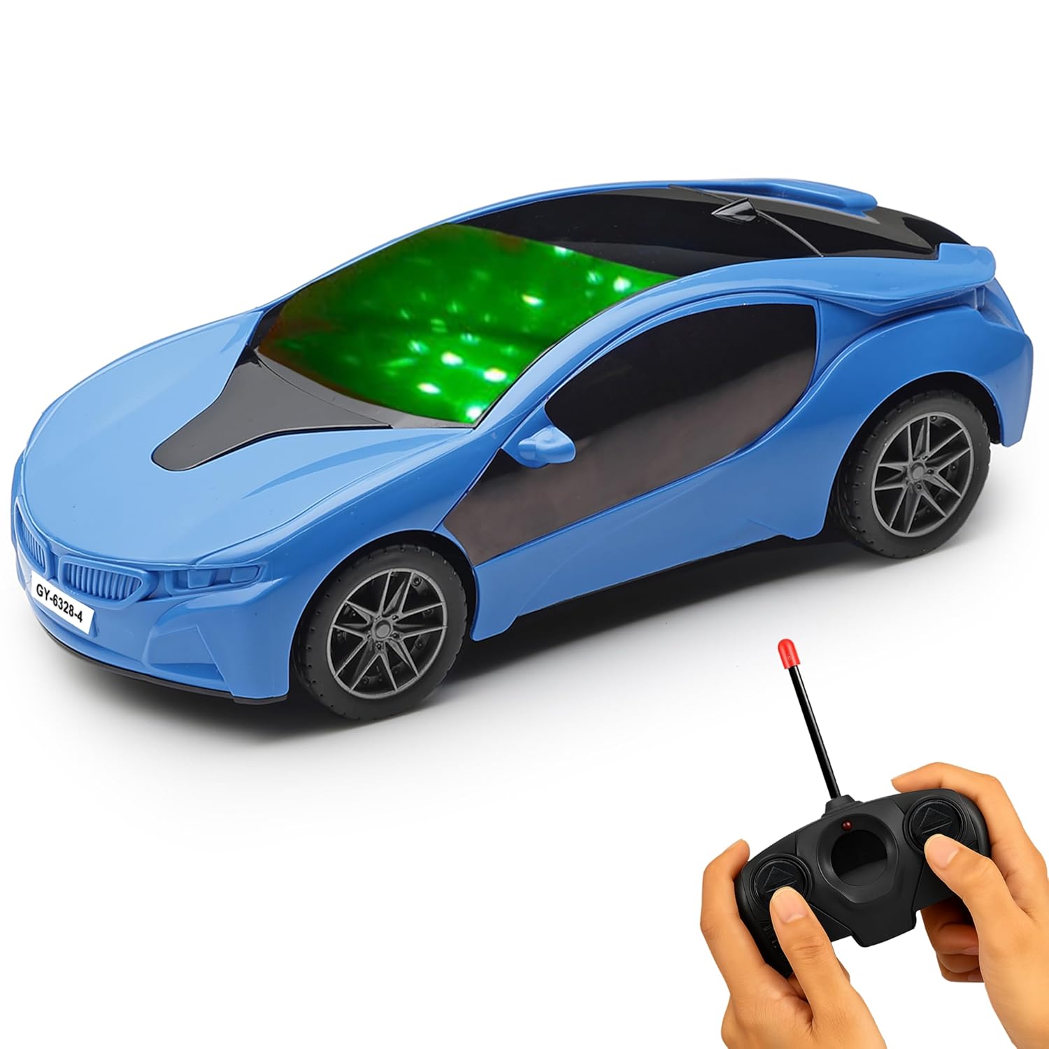 JoyMates 4 Function 3D Lighting Rechargeable Remote Control Car