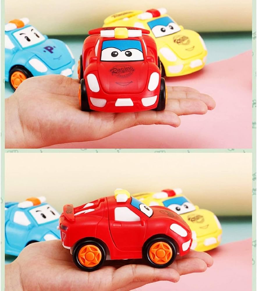 JoyMates Transforming Car to Robot Toy – Friction Powered Push & Go Bump and Transform Vehicle for Kids– PACK OF 2.