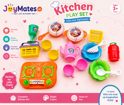 JoyMates Khana Khazana 20 Pieces kitchen set For Kids.