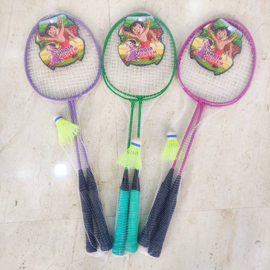 JoyMates Badminton Set Of - 3 (6 Rackets With 3 shuttlecock) Best Outdoor Activity For Kids.