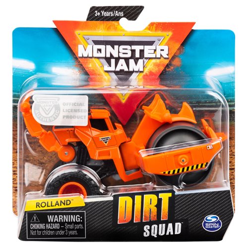 JoyMates Dirt Squad 3-Pack of Monster Trucks with Moving Parts, 1:64 Scale Die-Cast Vehicles.