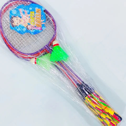 JoyMates Badminton Set Of - 3 (6 Rackets With 3 shuttlecock) Best Outdoor Activity For Kids.