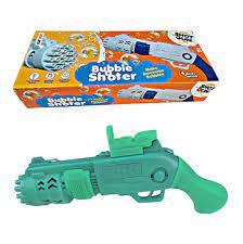 JoyMates Shot Gun Bubble Shooter for Kids |19 Hole Automatic Bubble Blaster | Battery Operated with Bubble Solution & Tray | Outdoor and Indoor Party Toy | Age 3+ for Girls and Boys