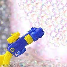 JoyMates Shot Gun Bubble Shooter for Kids |19 Hole Automatic Bubble Blaster | Battery Operated with Bubble Solution & Tray | Outdoor and Indoor Party Toy | Age 3+ for Girls and Boys