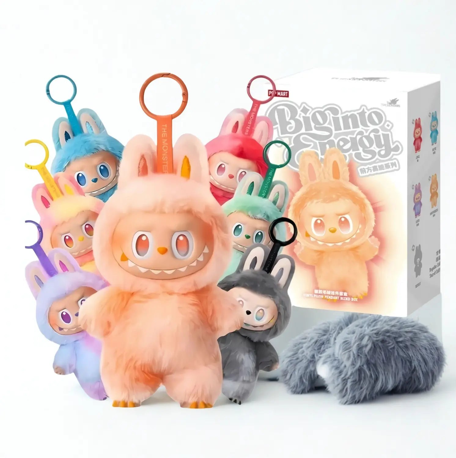 JoyMates Labubu Monster Keychain Toy | Surprise Mystery Blind Box Collectible | Cute Energy Series Bag Charm for Kids & Gifts (Colour/Design as per Your Luck).