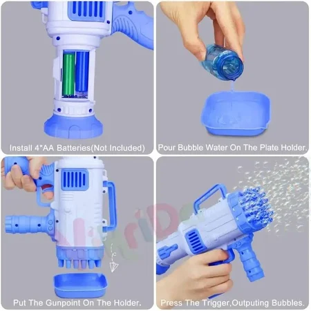 JoyMates 32 Holes Electric Bubble Gun